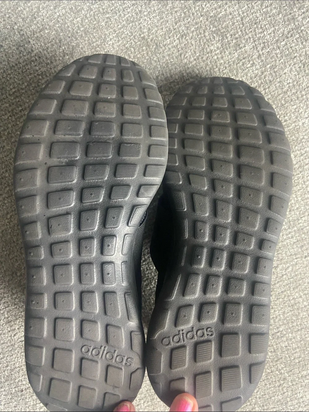 adidas womens size 6 All-Black Slip-On Athletic Sneakers